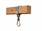 SQUARE CLAMP WITH CARABINER 9CM